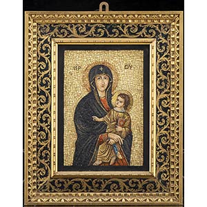 Icon of the Vergin and Child  mosaic on ... 