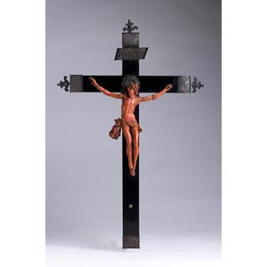 A carved coral Crucifix  - ... 