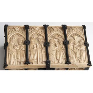 Casket with carved ivory panels ... 