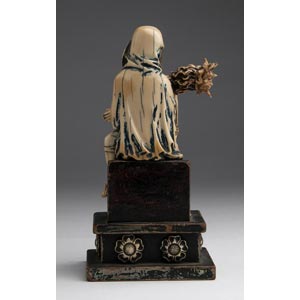 Pietà. A carved ivory figure of ... 