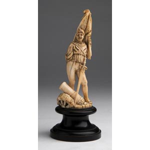 A carved ivory figure of a Risorgimento ... 