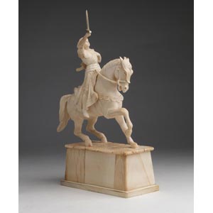 Joan of Arc. A carved ivory ... 