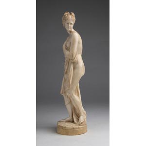 Aphrodite Pudica. A carved ivory ... 