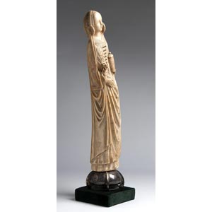 Mary Magdalene. A carved ivory ... 