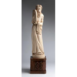 Moses. A carved ivory figure - ... 