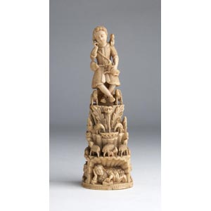 A carved ivory figure of Christ as the good ... 