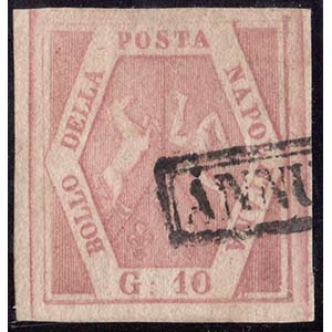1858, N.10a Purplish Pink with a noteworthy ... 