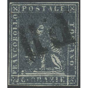 1851, 6cr. N. 7f Dark Grey on Grey, used (A) 