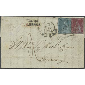 12.05.1852, Lettera da Lucca per Genova ... 