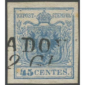 1850, 45c. Certified by Bolaffi as a ... 