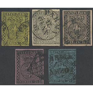 1852, N.1/5 used, complete high-quality ... 