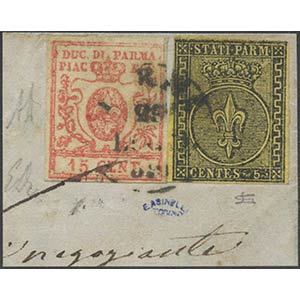 29.07.1859, mixed postage (I° issue + III° ... 