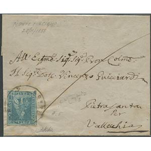 28.11.1855, Lettera da Montepulciano per ... 