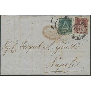 12.7.1856, lettera da Firenze per Napoli ... 