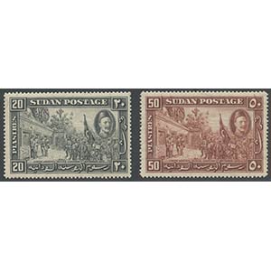 Sudan, 1927 N.37/46b (MNH), 47/49 (MNH) e ... 