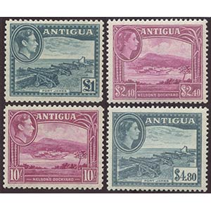 Antigua, 1938 N.98/109 (MH) e N.121/134 ... 