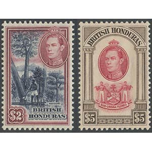 British Honduras, 1938. N.150/161 (MH) and ... 