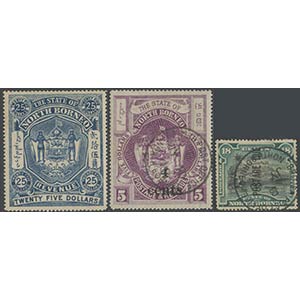 North Borneo, 1894. two revenue stamps. One ... 