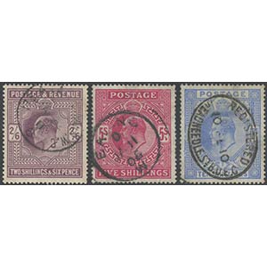 1902, N.118/120 used. Some flaws are ... 