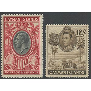 Cayman Island, 1935 N.96/107 (MH) e ... 