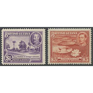 British Guiana, 1931/1954. Three ... 