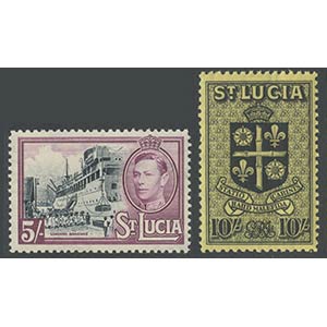 St. Lucia, 1938/1964. Four exceptional ... 