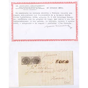 10.04.1856, lettera da Lugo per ... 