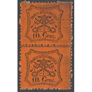 1868, N.26 in vertical couple with ... 