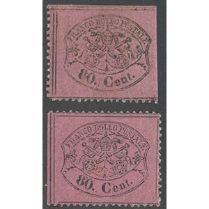 1868, N.30 Light pink and purplish pink. The ... 