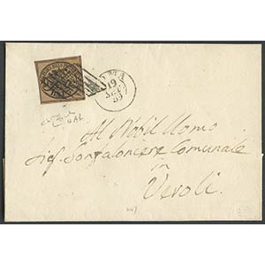 19.09.1859, Lettera da Roma per Veroli ... 
