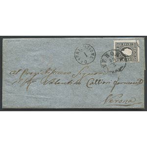 1858, 3s. N.24a Black and gray, used. ... 