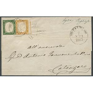  01.01.1863, letter sent from Palmi to ... 