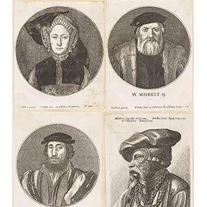 Wenceslaus Hollar (1607-1677) Four portraits ... 