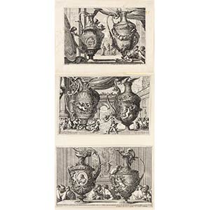 Jean Le Pautre (1618- 1682)Vases ... 