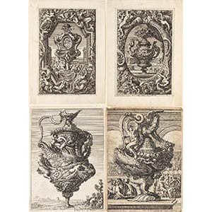 Jean Le Pautre (1618- 1682)Lotto di quattro ... 