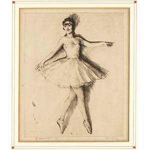 The ballet dancerDrypoint, 29,5 x ... 