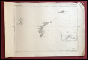 Isole Ponze, 1877Fotozincografìa,  44,5 x ... 