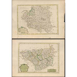 La Polonia. Lot of two maps, 1789Engraving ... 