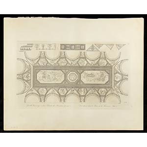 Lot of 3 plates depicting Palazzo ... 