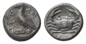 Sicily, Akragas, c. 450-440 BC. AR Litra ... 
