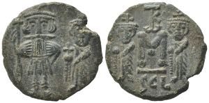 Constans II (641-668). Æ 40 Nummi (20mm, ... 