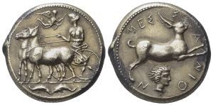 Sicily, Messana, 412-408 BC. Replica of AR ... 