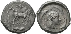 Sicily, Syracuse, c. 470-460 BC. Replica of ... 