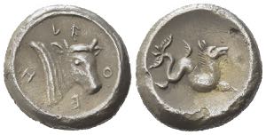 Fantasy Greek AR coin (19mm, 7.05g). Head ... 
