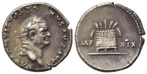 Vespasian (69-79). Replica of AR Denarius ... 