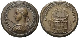 Gordian III (238-244). Fantasy Æ Medallion ... 