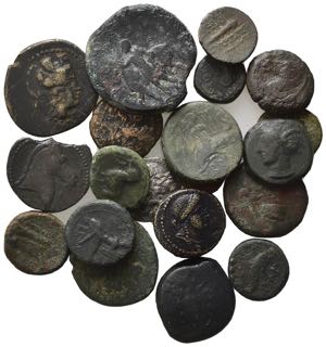 Lot of 21 Greek Æ coins, to be catalog. Lot ... 