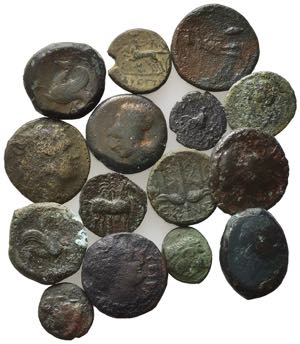 Lot of 15 Greek Æ coins, to be catalog. Lot ... 
