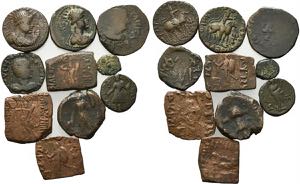 Lot of 10 Oriental Greek Æ coins, to be ... 