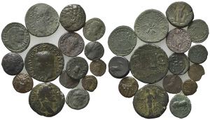 Mixed lot of 15 Æ Greek and Roman Imperial ... 